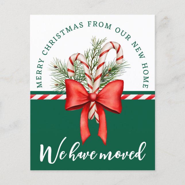 Budget Frohe Weihnachts-Foto verschieben Ankündigu (Vorderseite)