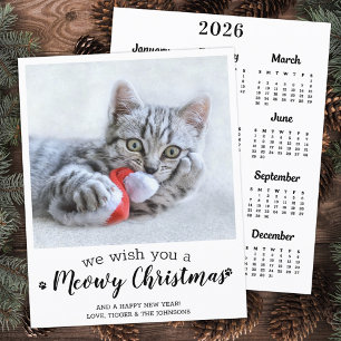 Budget Frohe Weihnachtskatze Foto 2025 Kalender
