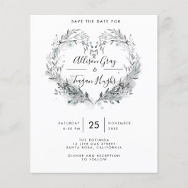 Budget Frost Save the Date Flyer