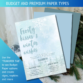 BUDGET Frosty Kisses n Winter wünscht Brautparty