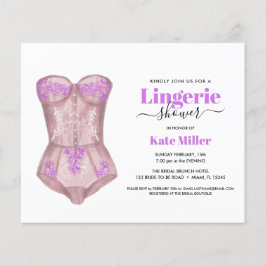 BUDGET Fuchsia Bustier Lingerie Brautparty