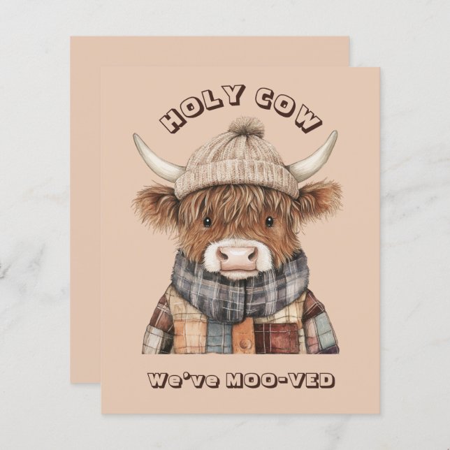 Budget Fun Highland Cow Cream New Address (Vorne/Hinten)