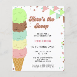 Budget Fun Ice Creme Party Einladung zum Geburtsta