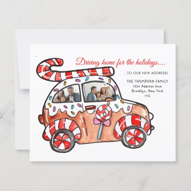 BUDGET Fun Photo Gingerbread Car Holiday Moving (Vorderseite)