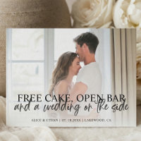 Budget Funny Brush Script Save the Date Foto Anno