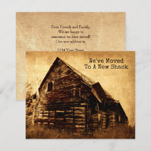 Budget Funny Old Shack Moving New Address Country