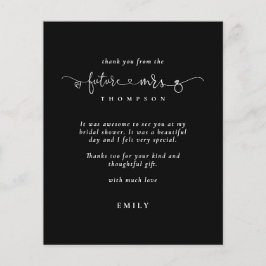 Budget Future Frau Foto Brautparty Black Danke