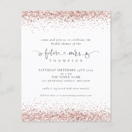 Budget Future Rose Gold Glitzer Brautparty