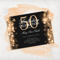 Budget Geburtstag Elegante Gold Glam Lichter laden