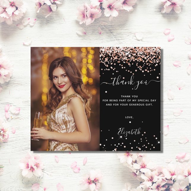 Budget Geburtstag schwarze Rose Gold Foto Vielen D (Von Creator hochgeladen)