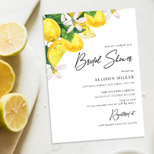 Budget Gelbe Lemon Bridal Dusche Einladung
