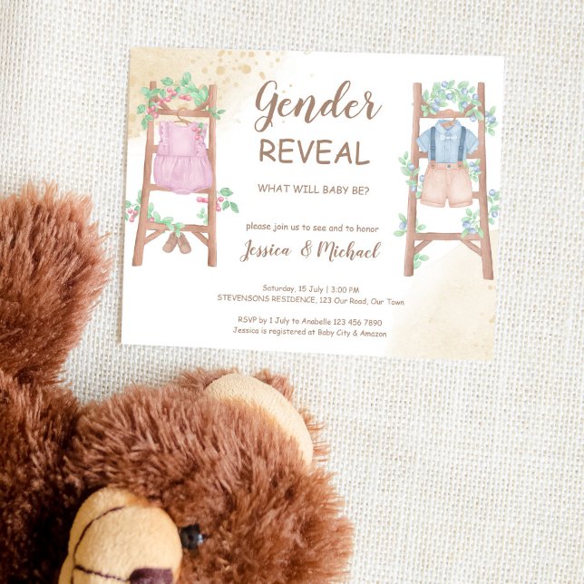 Budget Geschlecht enthüllt Baby-Dusche einladen (Von Creator hochgeladen)