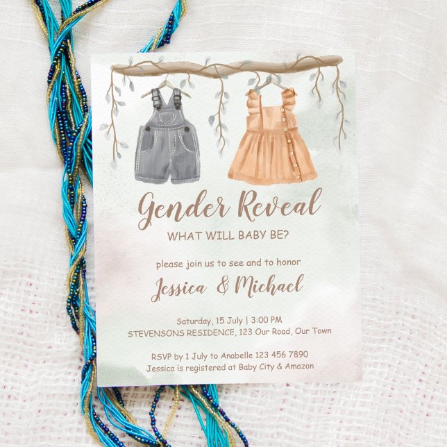 Budget Geschlecht enthüllt Baby-Dusche einladen (Von Creator hochgeladen)