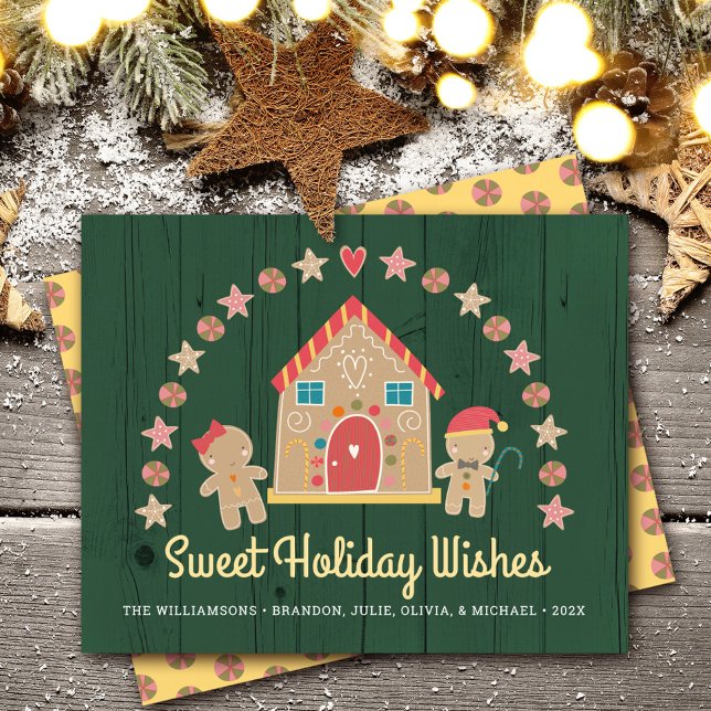 Budget Gingerbrei Sweet Holiday wünscht Grüne Kart (Von Creator hochgeladen)
