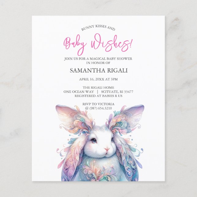 Budget Girl Baby Showthema Flyer (Vorne)