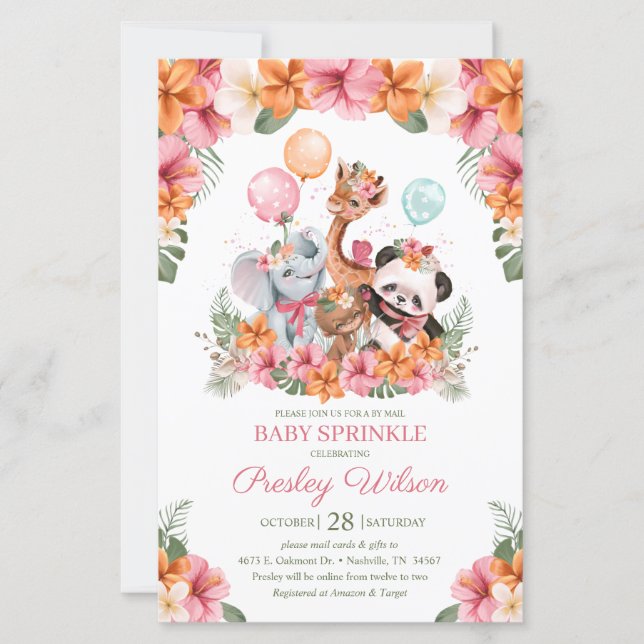 Budget Girl Jungle Safari Baby Sprinkle (Vorderseite)