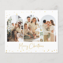 Budget Glitzer Arch Weihnachtskarte Foto Grußkarte