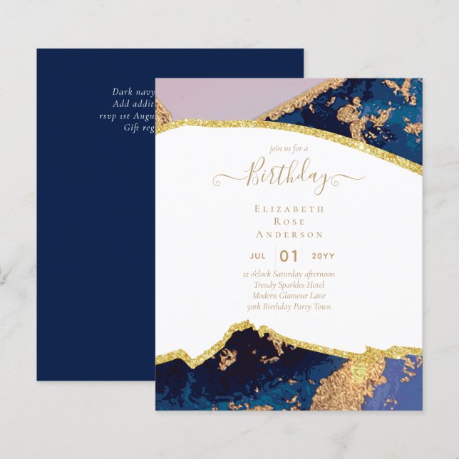 BUDGET Glitzer Glam Agate Hübsch Jegliches Alter (Vorne/Hinten)