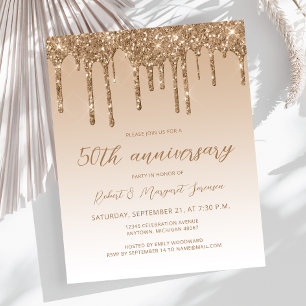 Budget Glitzer Gold 50 Jahre Jubiläum Script