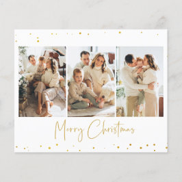 Budget Glitzer Weihnachts Foto Grußkarte Flyer