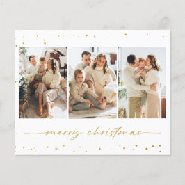 Budget Glitzer Weihnachts Foto Grußkarte Flyer