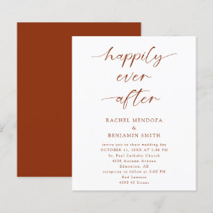 Budget glücklich je nach Hochzeit Boho Script