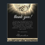 Budget Gold 60. Geburtstagsparty Disco Ball Card Flyer<br><div class="desc">Mit unserer Gold Black Disco zum 60. Geburtstag Dankeschön Card. Diese Karte erfasst die Essenz der Diskothek, indem sie eine Touch Retro-Glamour und Nostalgie zu Ihren Ausdruck der Wertschätzung. In einem lebendigen Farbton von lila, dieses Dankeschön-Karte strahlt Energie und Stil aus. Die Disco-Ball-Grafik erinnert an die Diskothek, die an Tanzböden...</div>