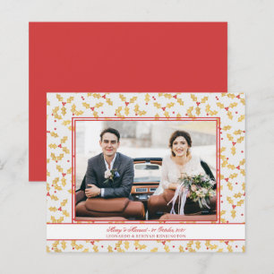 Budget Gold Foil Holly Frohe Verheiratete Weihnach