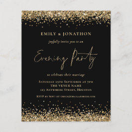 BUDGET Gold Glitzer Black Wedding Abend laden