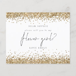 Budget Gold Glitzer Flower Girl Anfrage