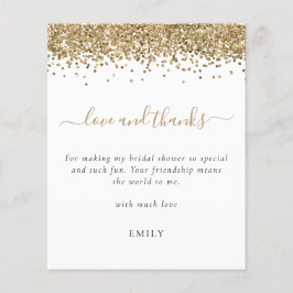 Budget Gold Glitzer Foto Brautparty Dank