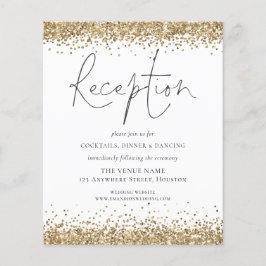 Budget Gold Glitzer Hochzeitsempfang Encl