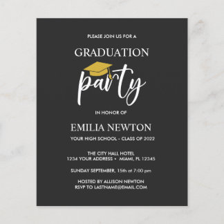 Budget Gold Tassel Graduation Cap Gray Party