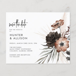 Budget Gothic Boho Hochzeitseinladung zur Vorankün Flyer