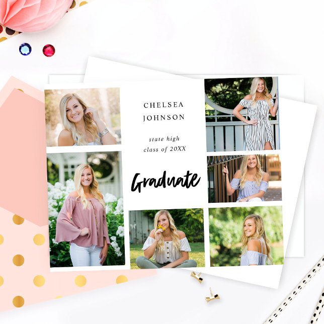 Budget Grad U Multi 6 Foto Graduate Ankündigung (Von Creator hochgeladen)