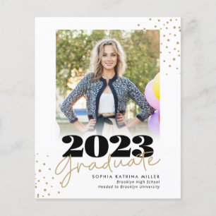 Budget Graduate Class Gold Dots Foto Abschluss