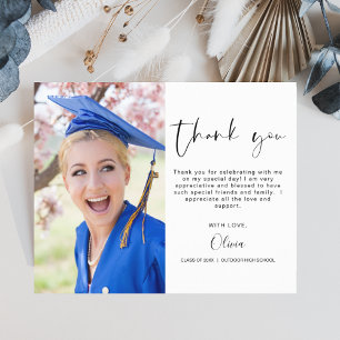 Budget Graduation Photo Minimaliste Merci Cartes