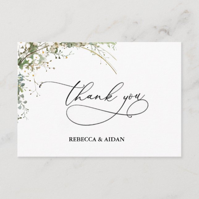 Budget green Florals Bridgerton Bridal Shower Begleitkarte (Vorderseite)
