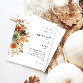 Budget Green & Terra Cotta Floral Wedding