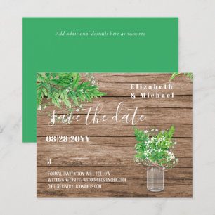 BUDGET Greenerity Rett Dates Ferns Rustic Wedding
