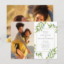 Budget Greenery Fotos Hochzeit Einladung