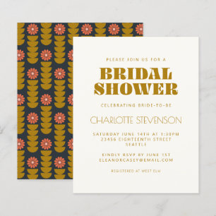 Budget Groovy 70er Botanisches Gold Brautparty