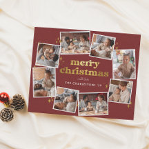 Budget Groovy Red & Gold Frohe Weihnachten 8 Foto