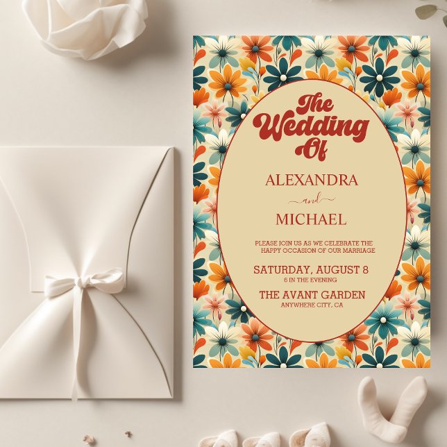 Budget Groovy Retro 70er Floral Wedding (Von Creator hochgeladen)