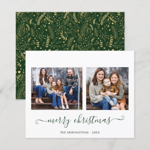 BUDGET Grün Gold Schrift Frohe Weihnachten Foto
