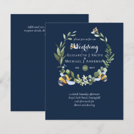 BUDGET Grüne Eukalyptus Bees Wedding Einladungen