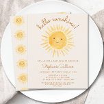 Budget Hallo Sunshine Boho Kinderdusche Einladung<br><div class="desc">Diese niedliche,  preiswerte Baby Dusche ist mit einer Aquarellsonne dekoriert und sagt Hallo Sonnenschein! in stilvoller Schrift-Typografie auf einem weichen cremefarbenen Hintergrund. Ideal für eine geschlechtsneutrale Babydusche. Einfach anpassbar. Original Wasserfarbe © Michele Davies.</div>