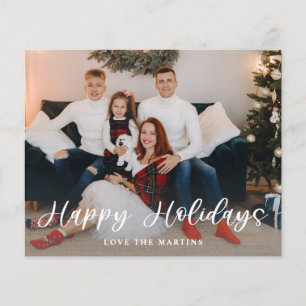 Budget Happy Holidays Fun Script Foto Flyer