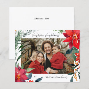 Budget Happy Holidays Poinsettia Foto