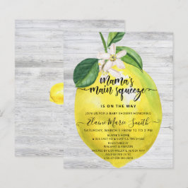 Budget Haupt Squeeze Lemon Baby Dusche Einladung